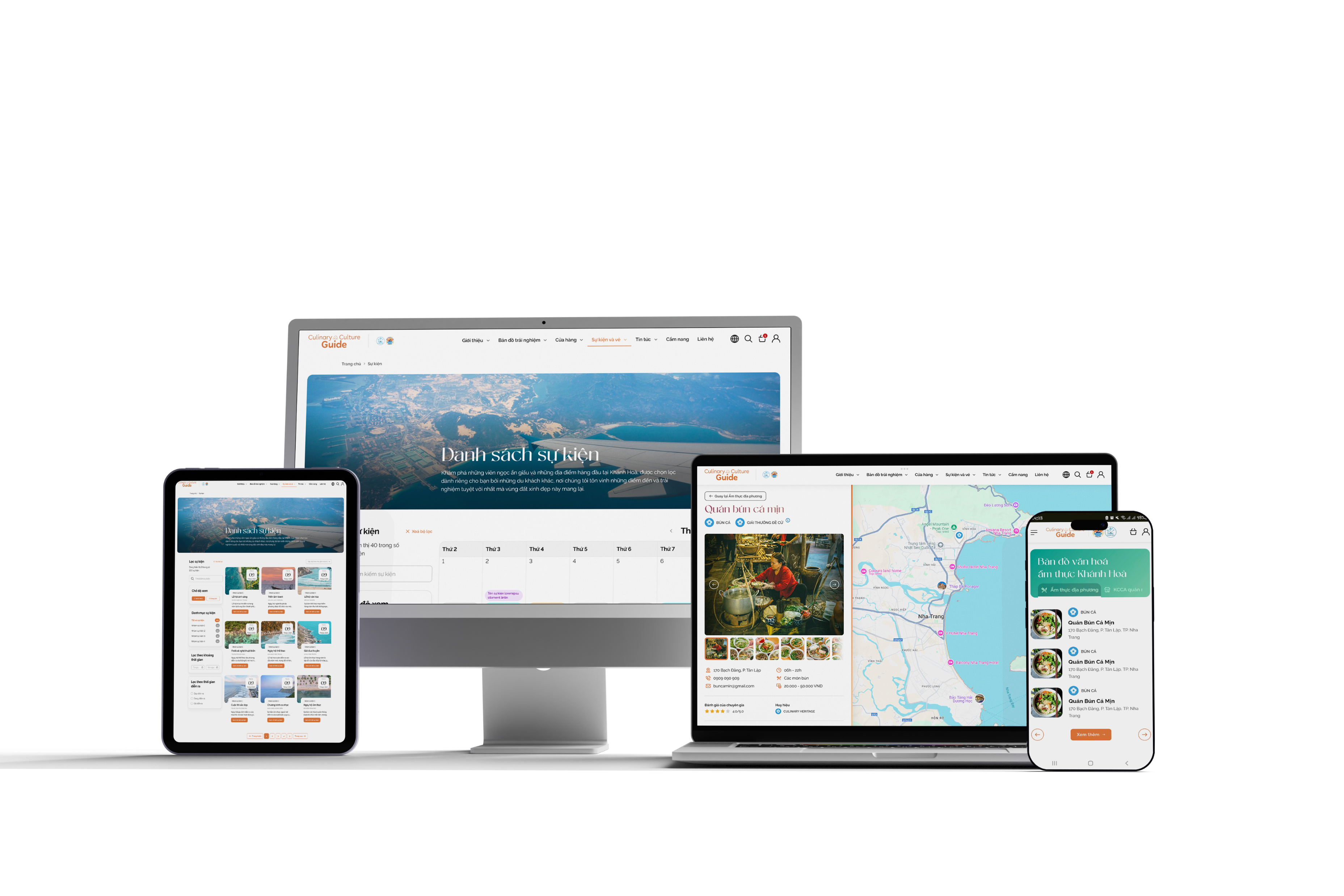 The companion website and app, across every device.