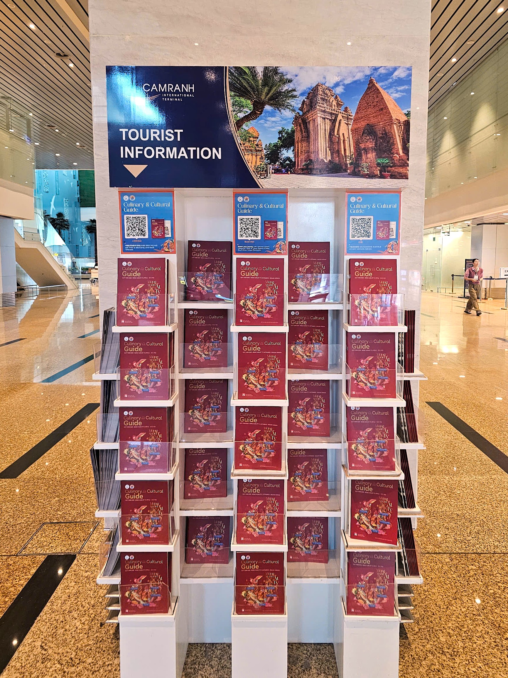 A self-serve stand at Cam Ranh International Airport.
