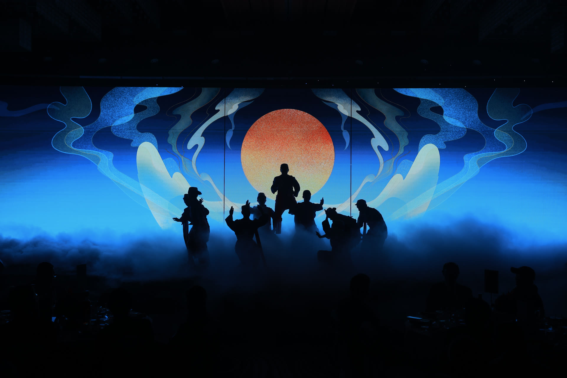Moonrise — a theatrical tableau tracing the sower's story.