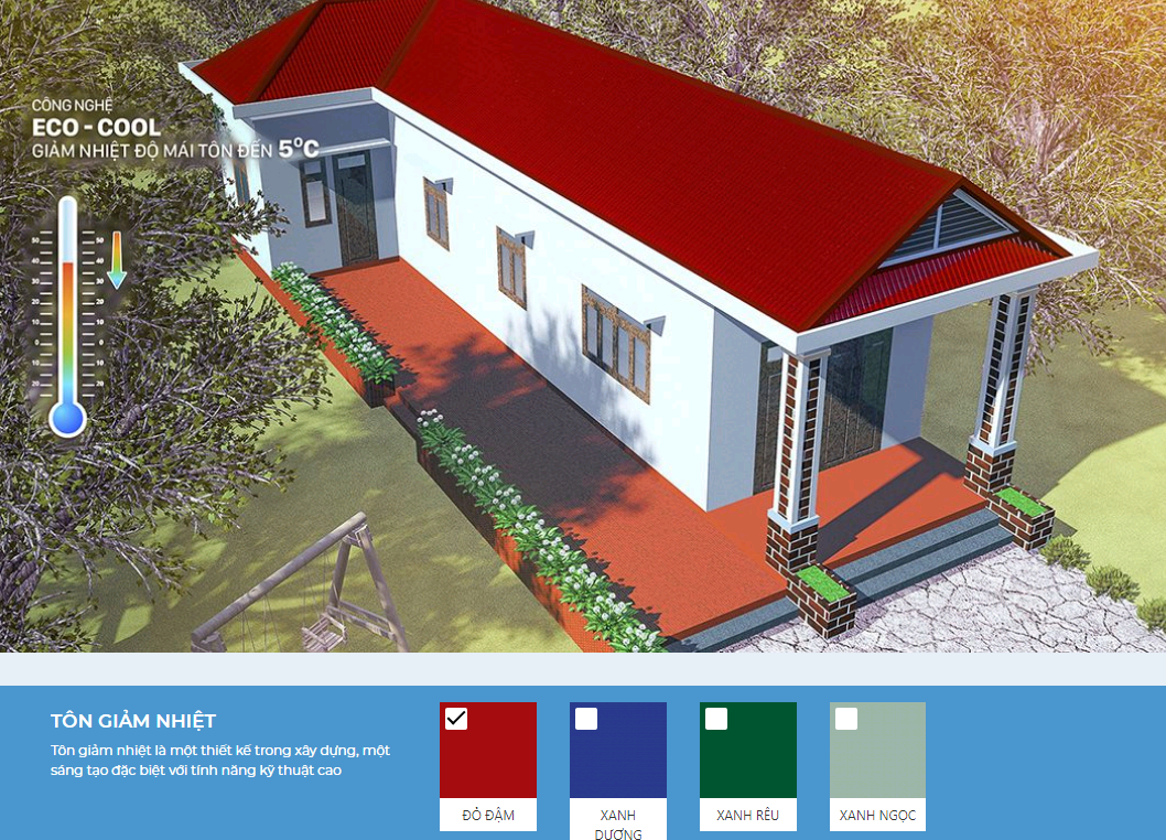 Designs with tile roof color scheme