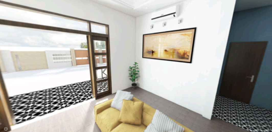 House visiting with 360-degree perspective